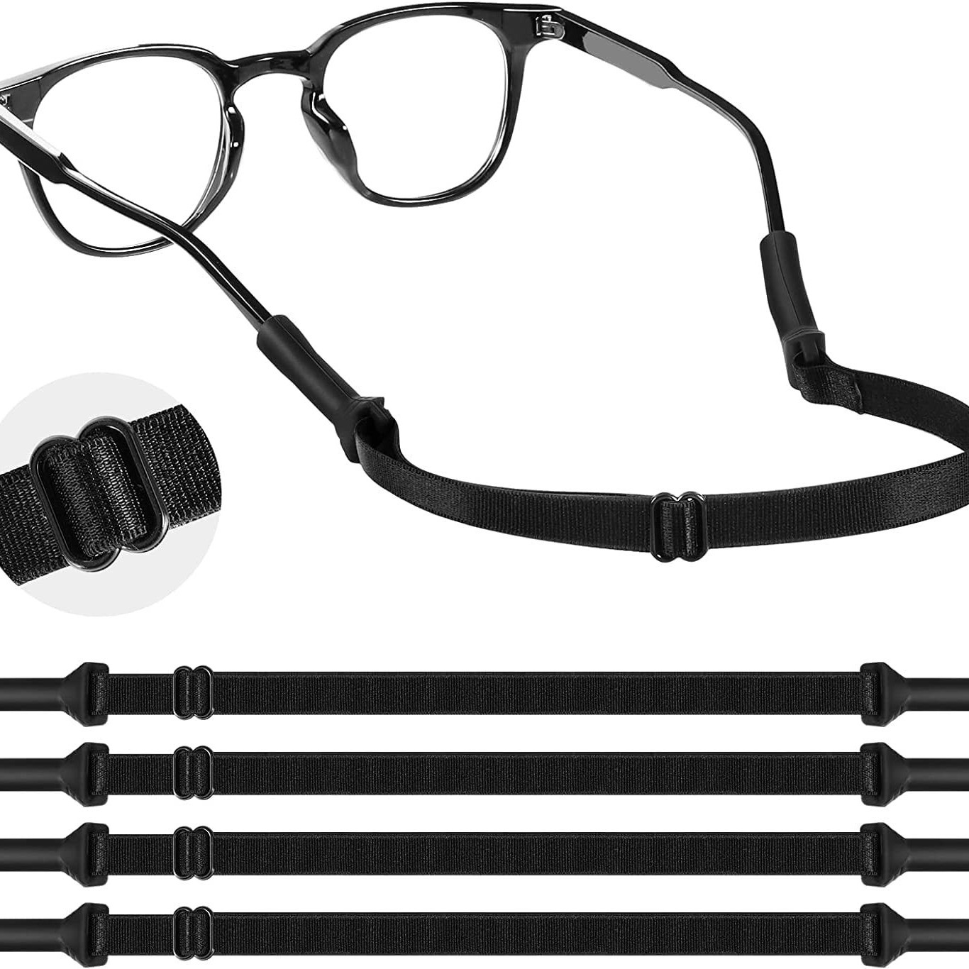 Sunglass Retainer Cord - 4 cinturini per occhiali da adulto