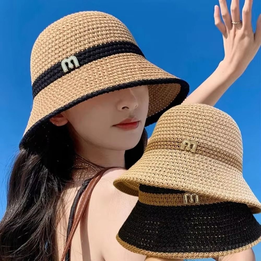 Bucket Hat Straw - Cappello da Pescatore Elegante e Traspirante