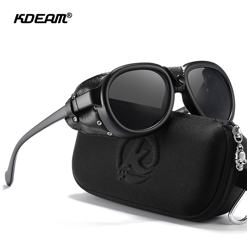 Sunglasses Aviator Polarized - KDEAM Occhiali da sole pilota Steampunk
