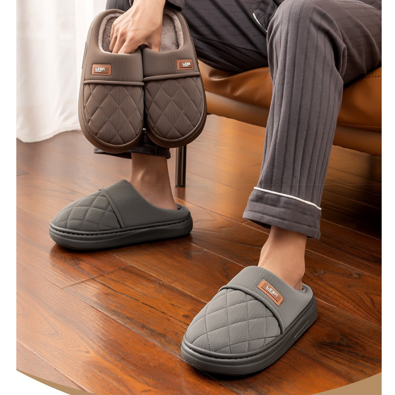 Flip Flop Leather Men - Pantofola invernale calda donna uomo casa