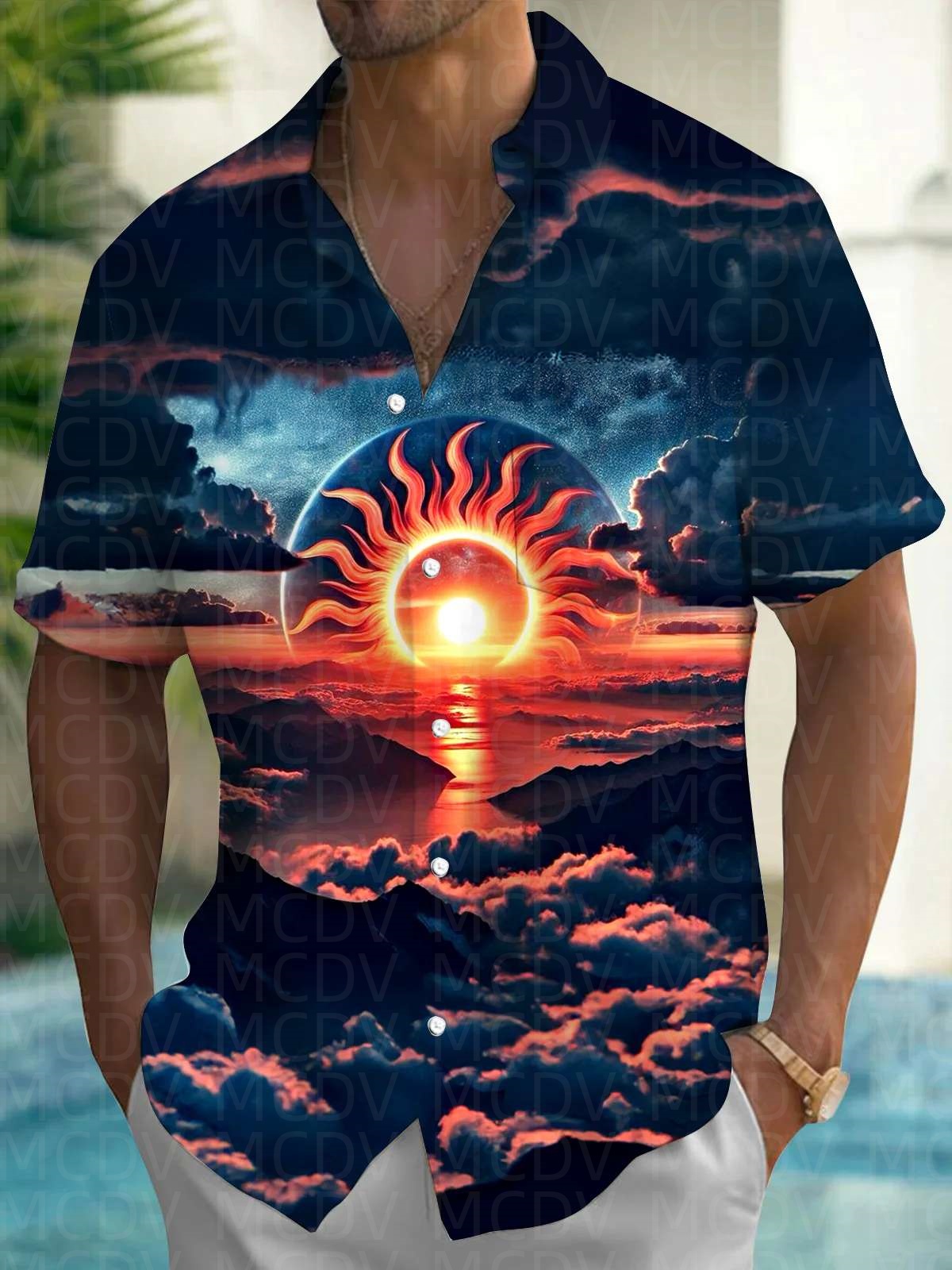 Shirt Camp Collar - Camicia hawaiana da uomo con motivo