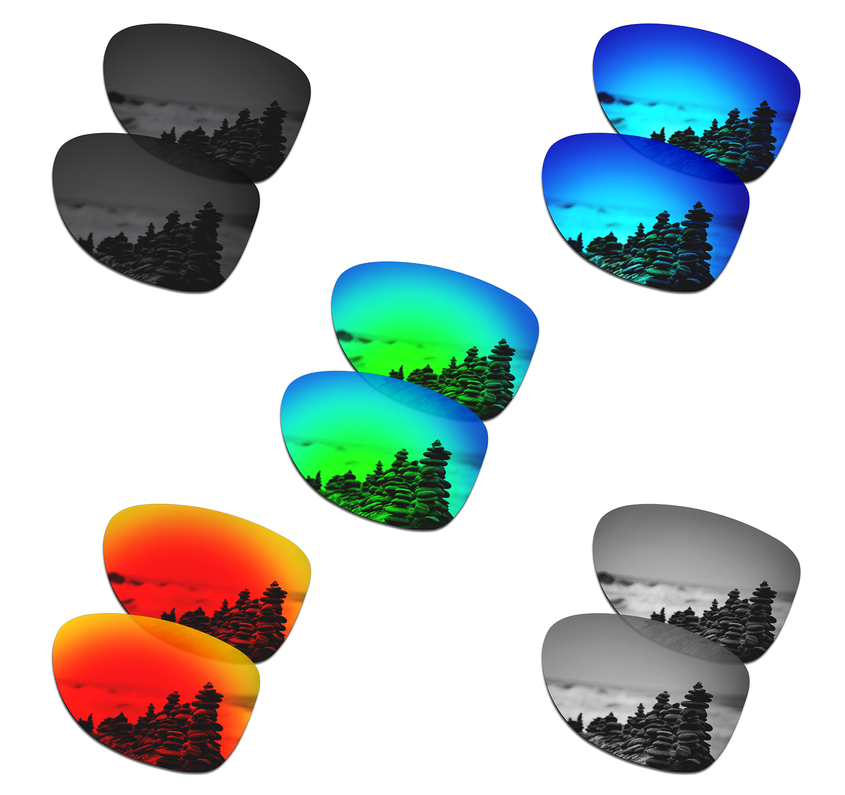 Sunglasses Aviator Polarized - Lenti di ricambio polarizzate SmartVLT compatibili