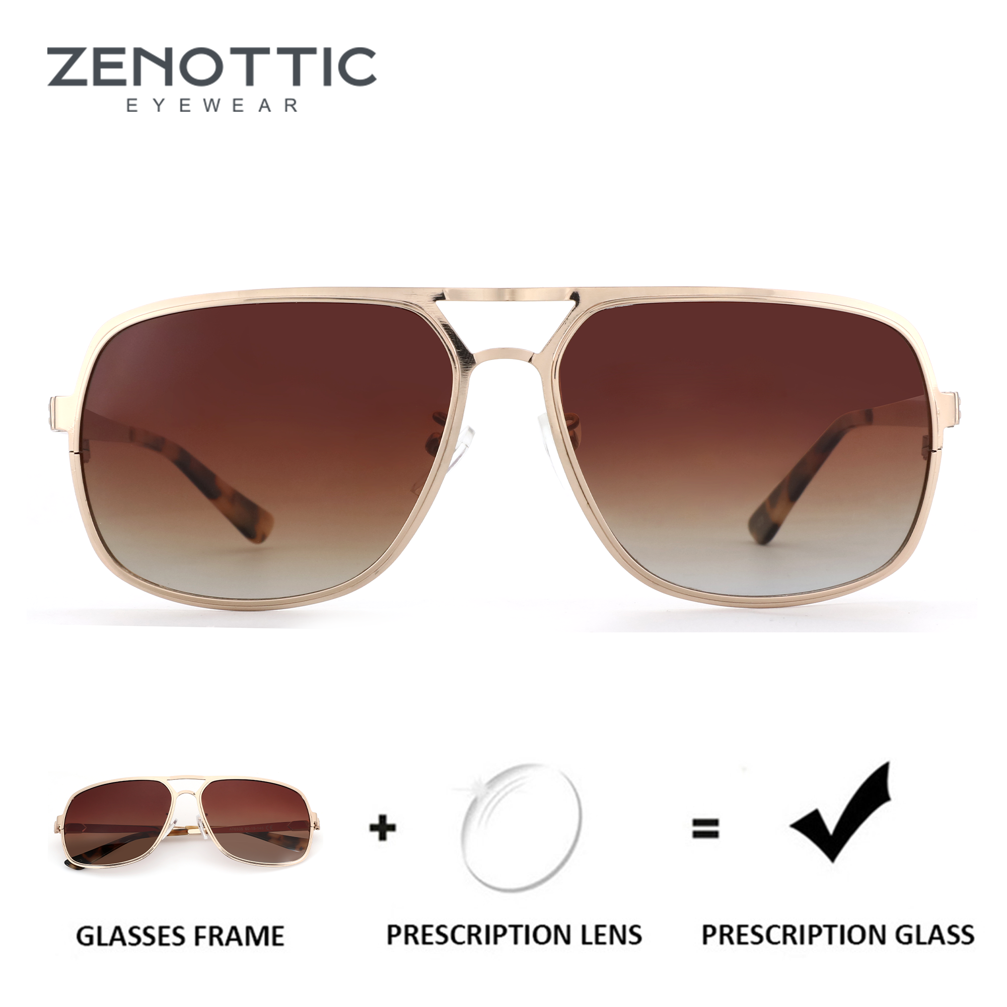 Sunglasses Aviator Polarized - ZENOTTIC (taglia XL) Occhiali da sole