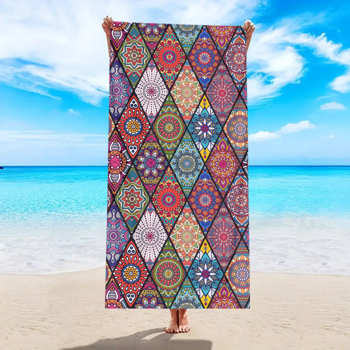Beach Towel Large - Asciugamano da spiaggia grande bohémien da