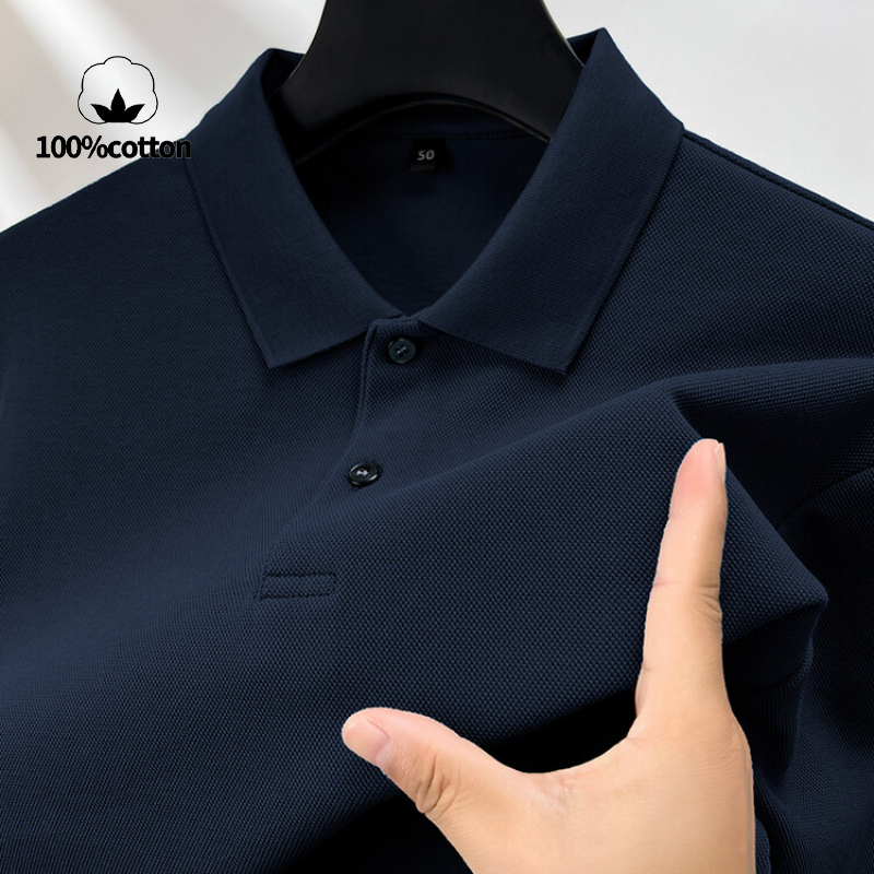 Polo Shirt Pique - Polo in cotone 100%, manica lunga