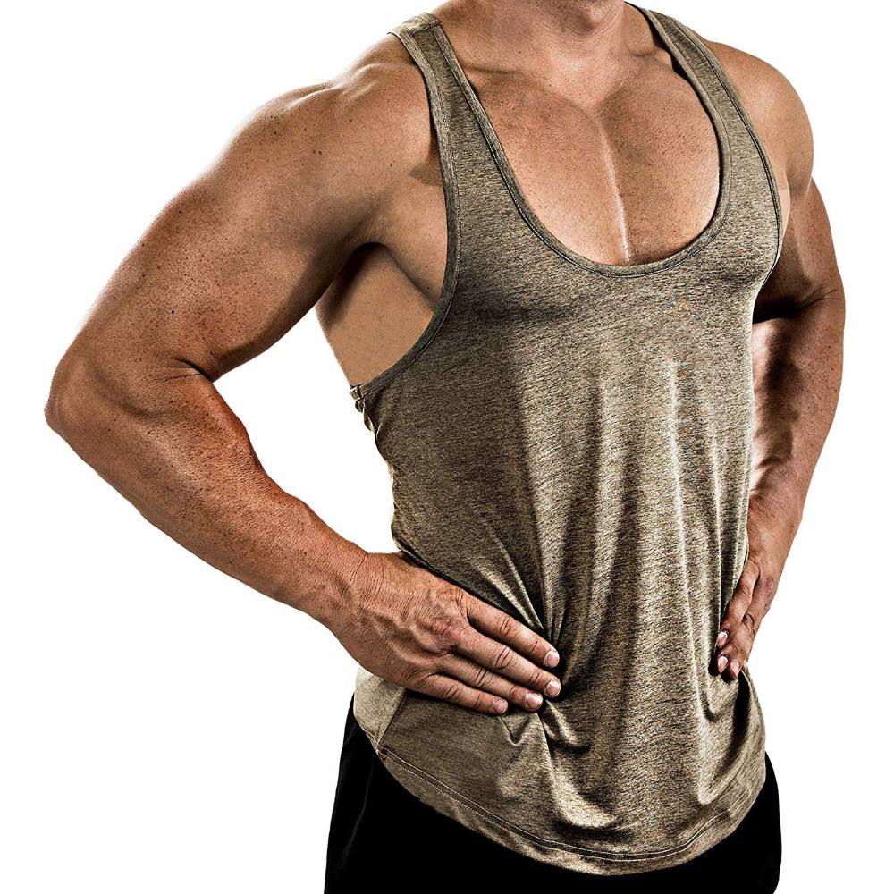Tank Top Muscle - Canotta da uomo a tinta unita