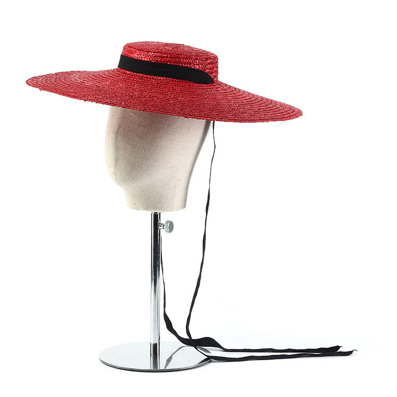 Bucket Hat Straw - 15cm cappello di paglia a tesa