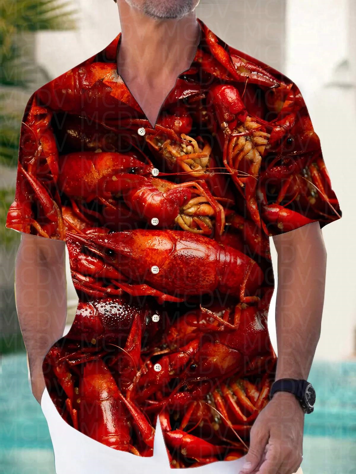 Shirt Camp Collar - Camicia Hawaiana da Uomo con Motivi