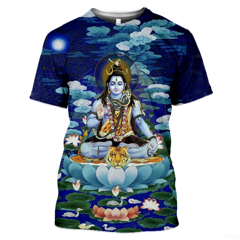 Tee Graphic Print - T-shirt grafiche di divinità indiane di