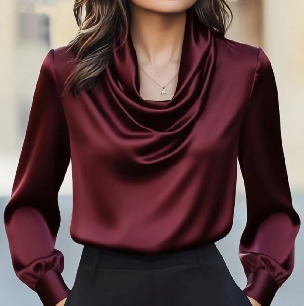 Shirt Camp Collar - Camicia da donna a maniche lunghe