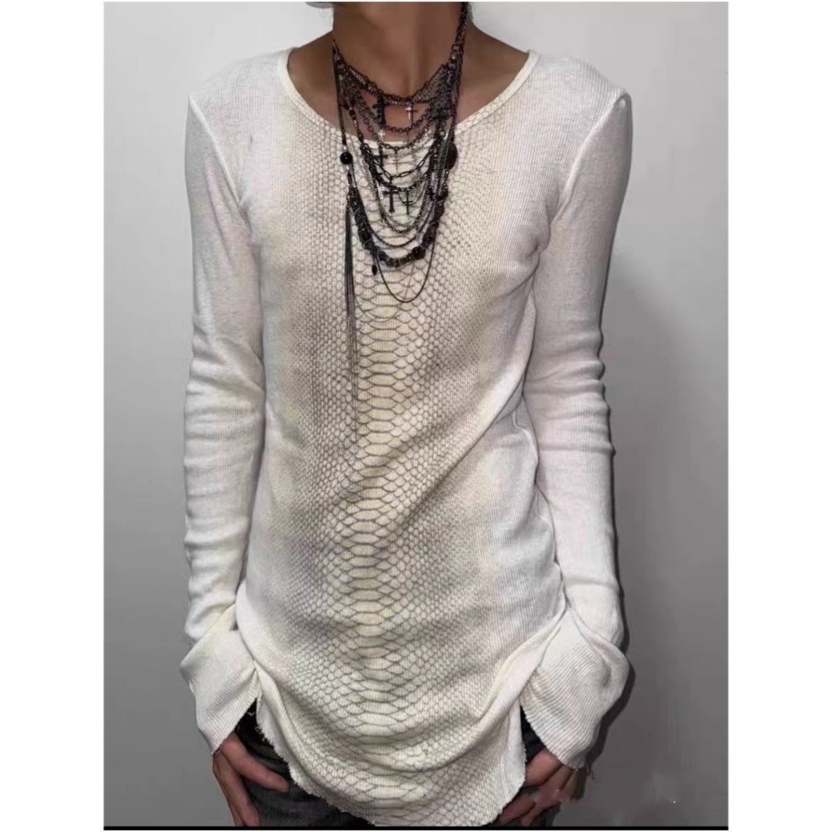 Tee Graphic Print - Magliette a Maniche Lunghe Nere con