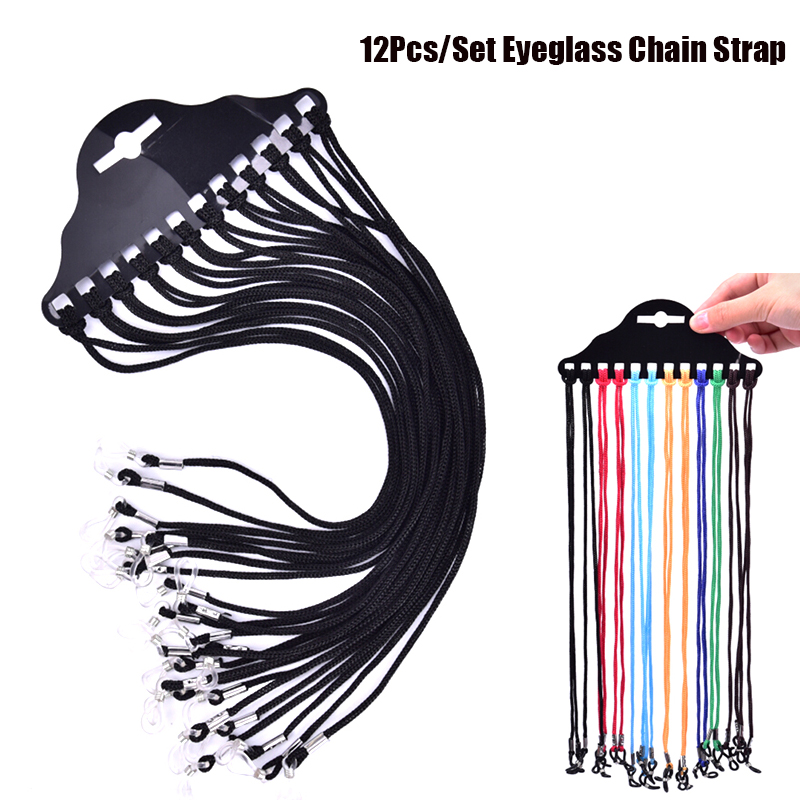 Sunglass Retainer Cord - 12 pezzi/set occhiali da sole multicolori