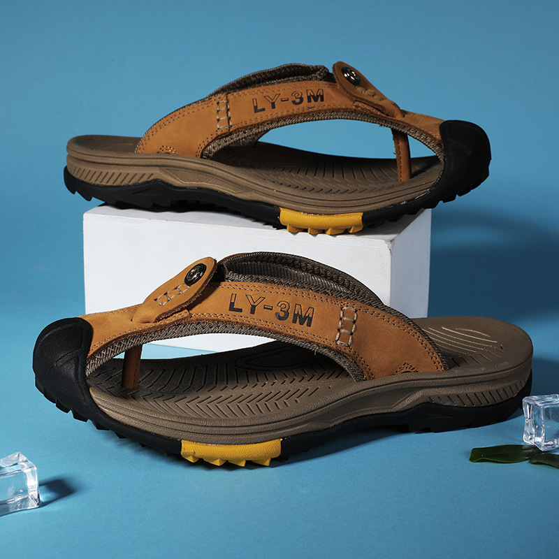 Flip Flop Leather Men - Infradito da uomo in vera pelle