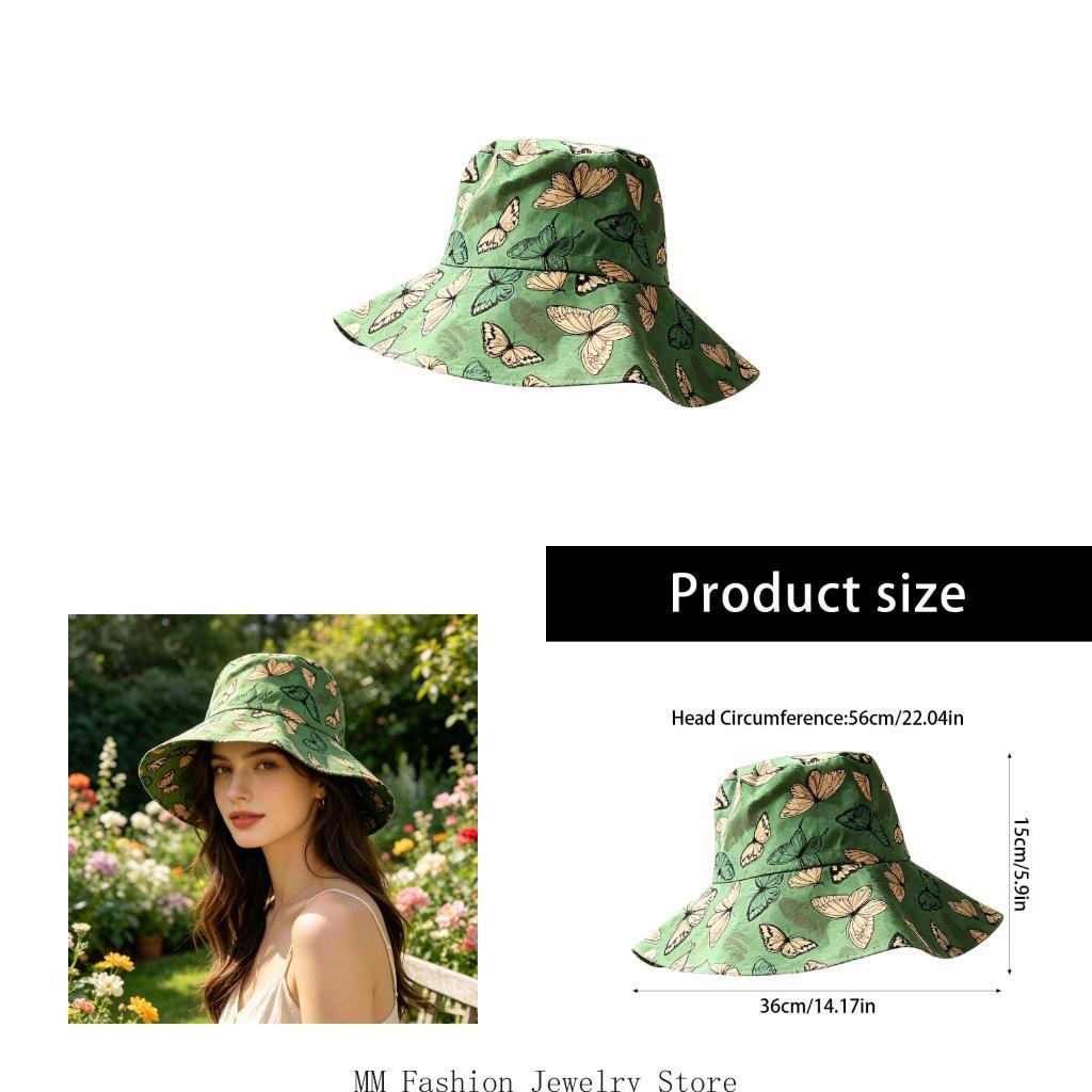 Packable Hat Nylon - Cappello da pescatore stampato verde Cappello