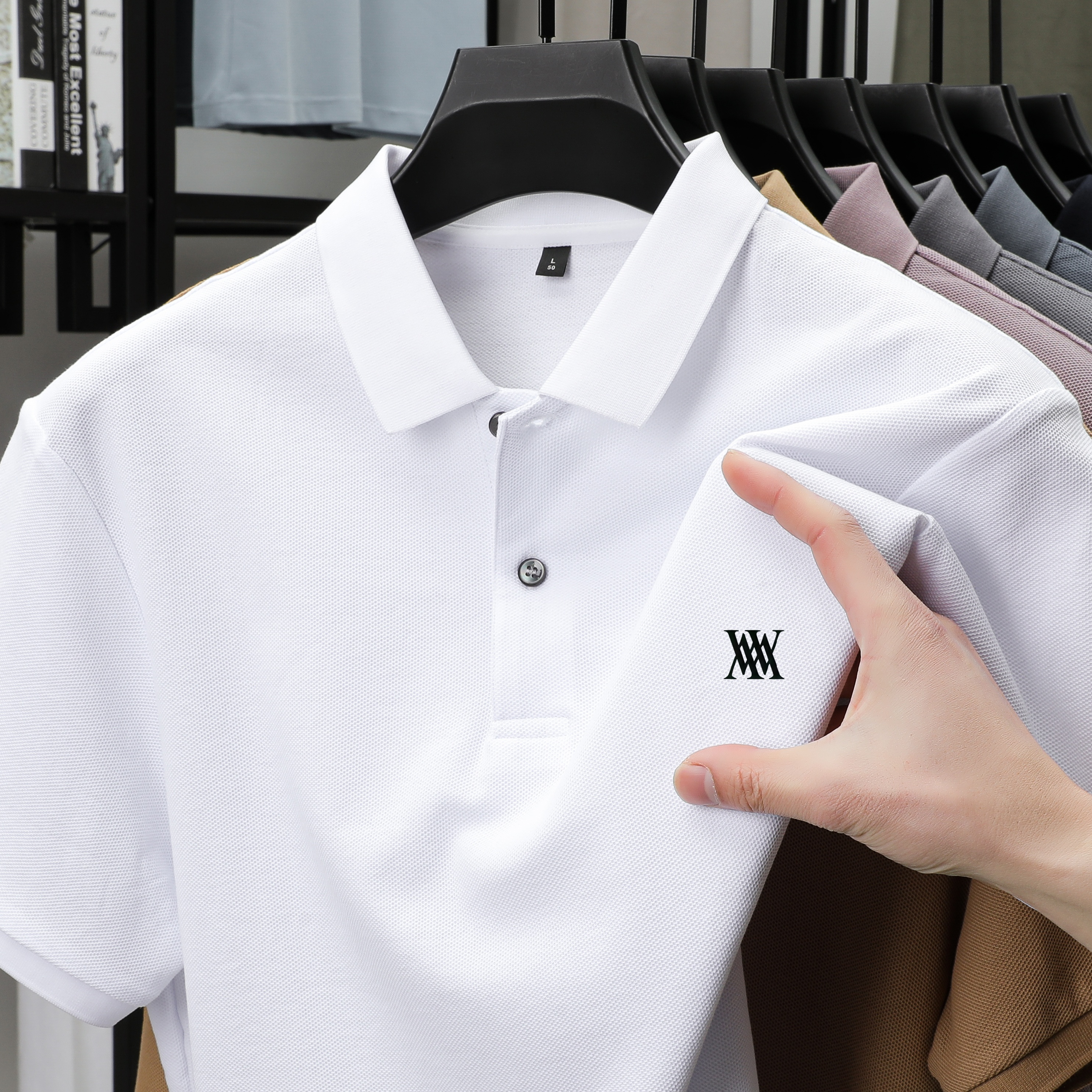 Polo Shirt Pique - Polo Classiche da Uomo con Collo