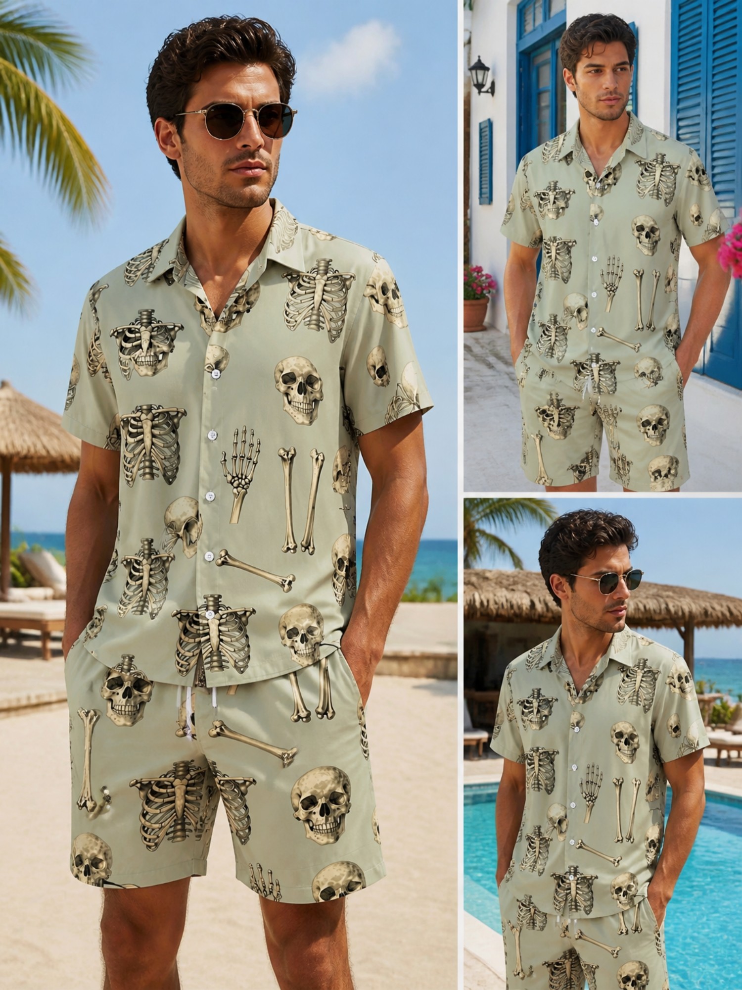 Resort Shirt Floral - Completo da Uomo Floreale con Camicia