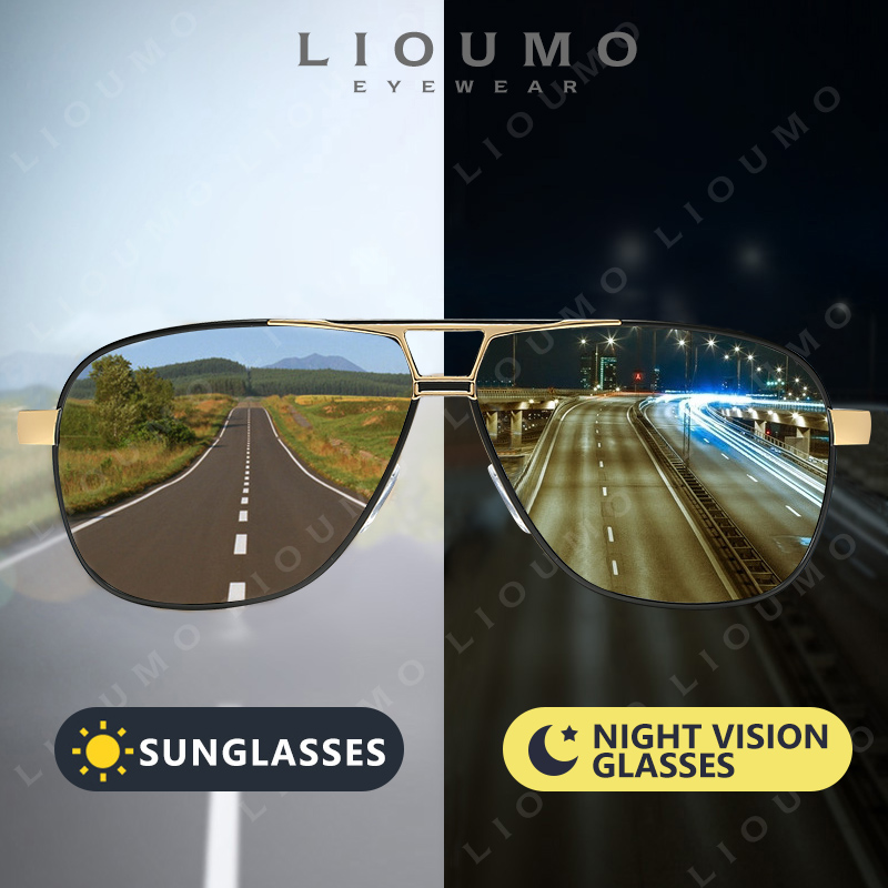 Sunglasses Aviator Polarized - LIOUMO Occhiali da sole per aviazione