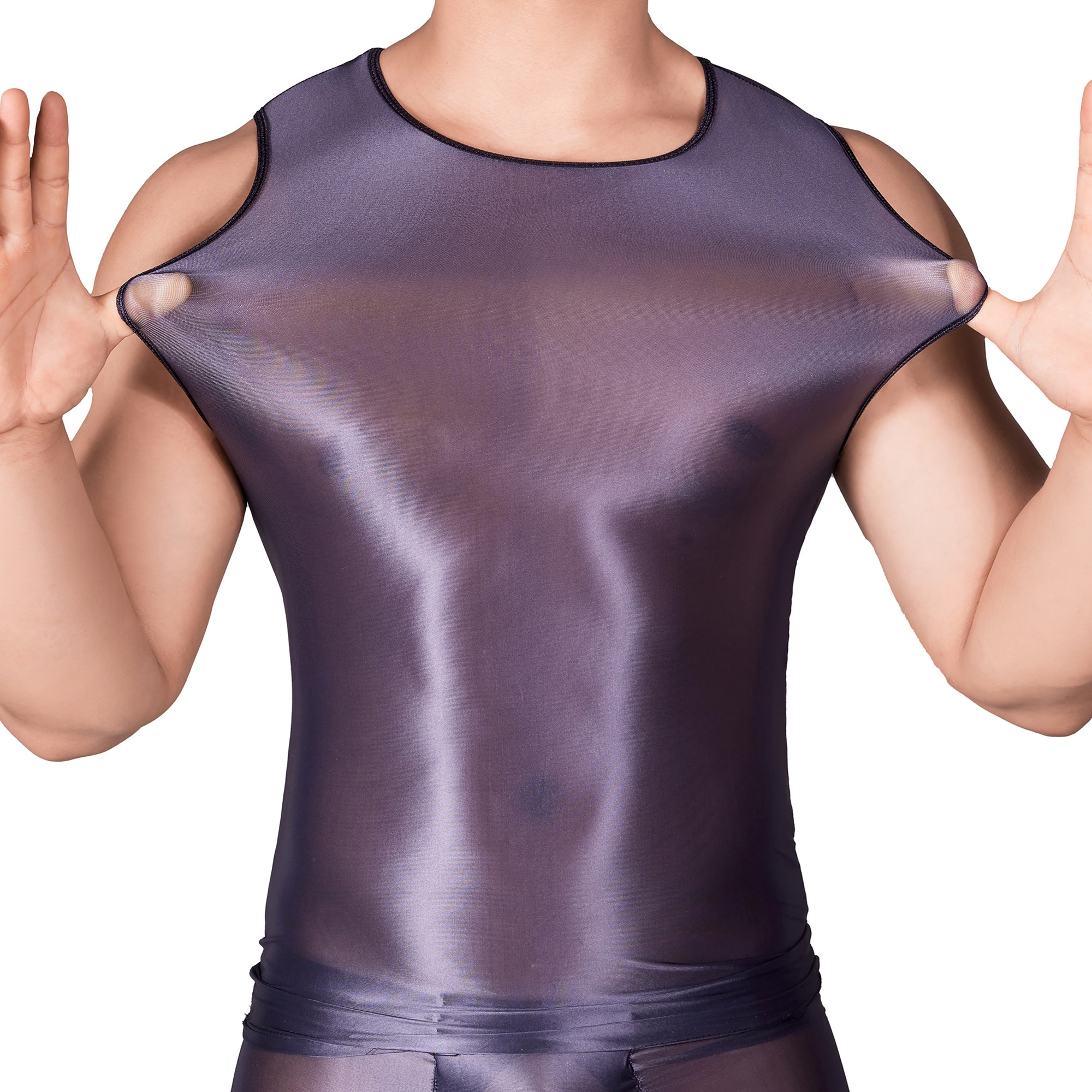 Tank Top Muscle - Canotte da Uomo Monocolore Slim Fit