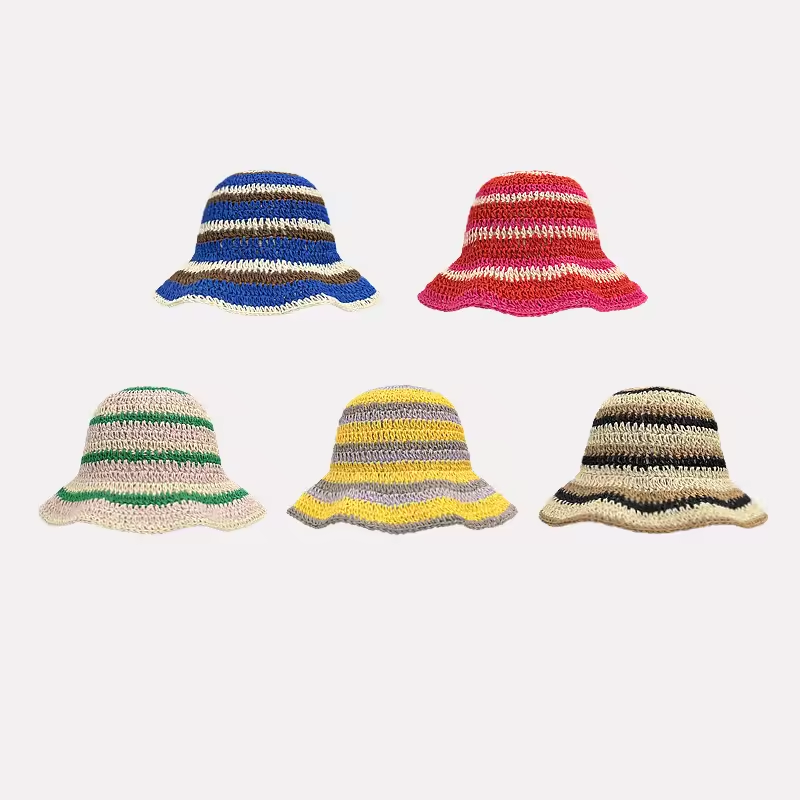 Bucket Hat Straw - Nuovi cappelli all'uncinetto in paglia lavorata