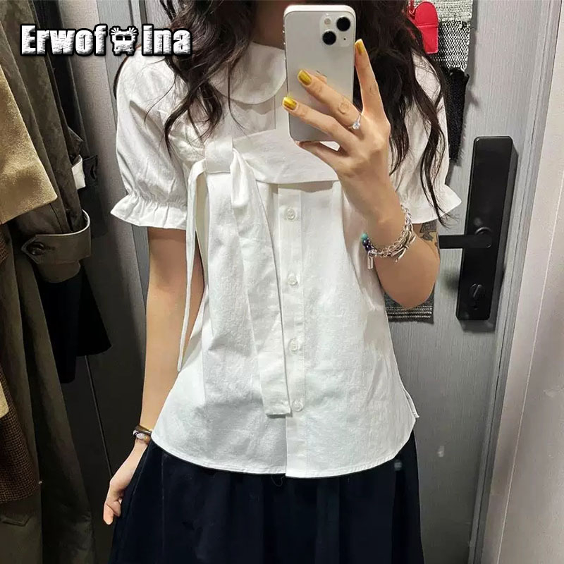 Shirt Camp Collar - Camicetta da donna Erwofeina con colletto