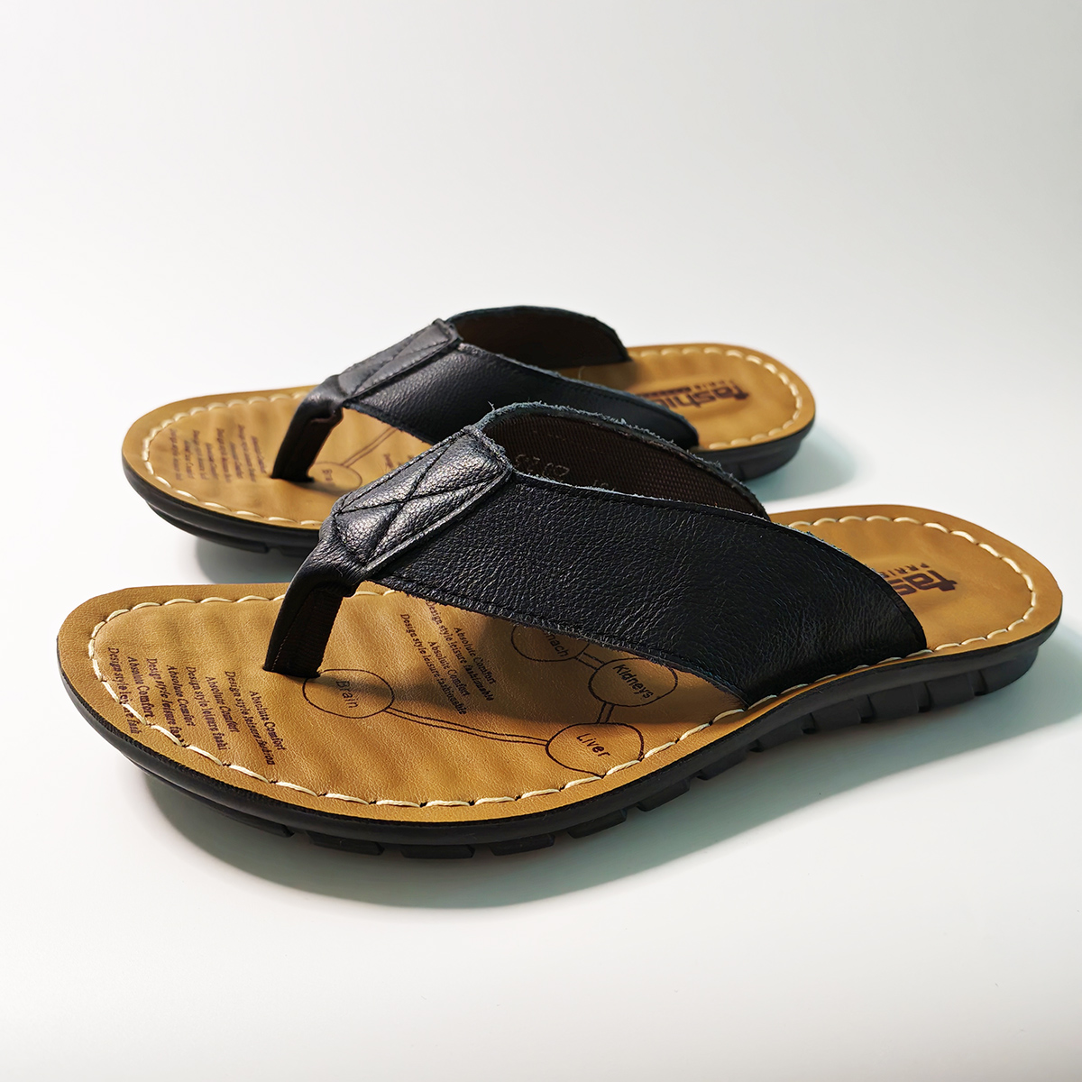 Flip Flop Leather Men - Scarpe estive da uomo Ciabatte da