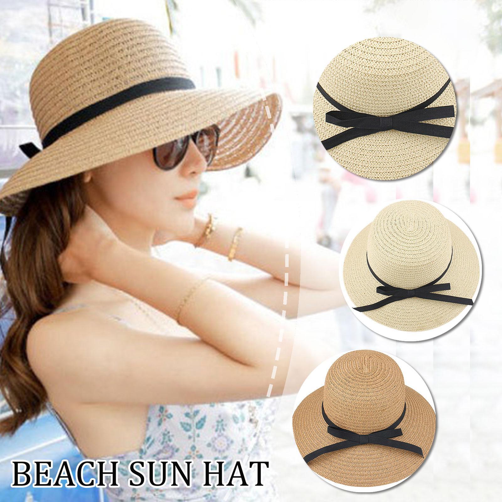 Bucket Hat Straw - Cappello di paglia estivo cappello da