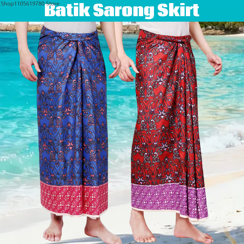 Sarong Men Wrap - Sarong Etnico Batik per Uomo e