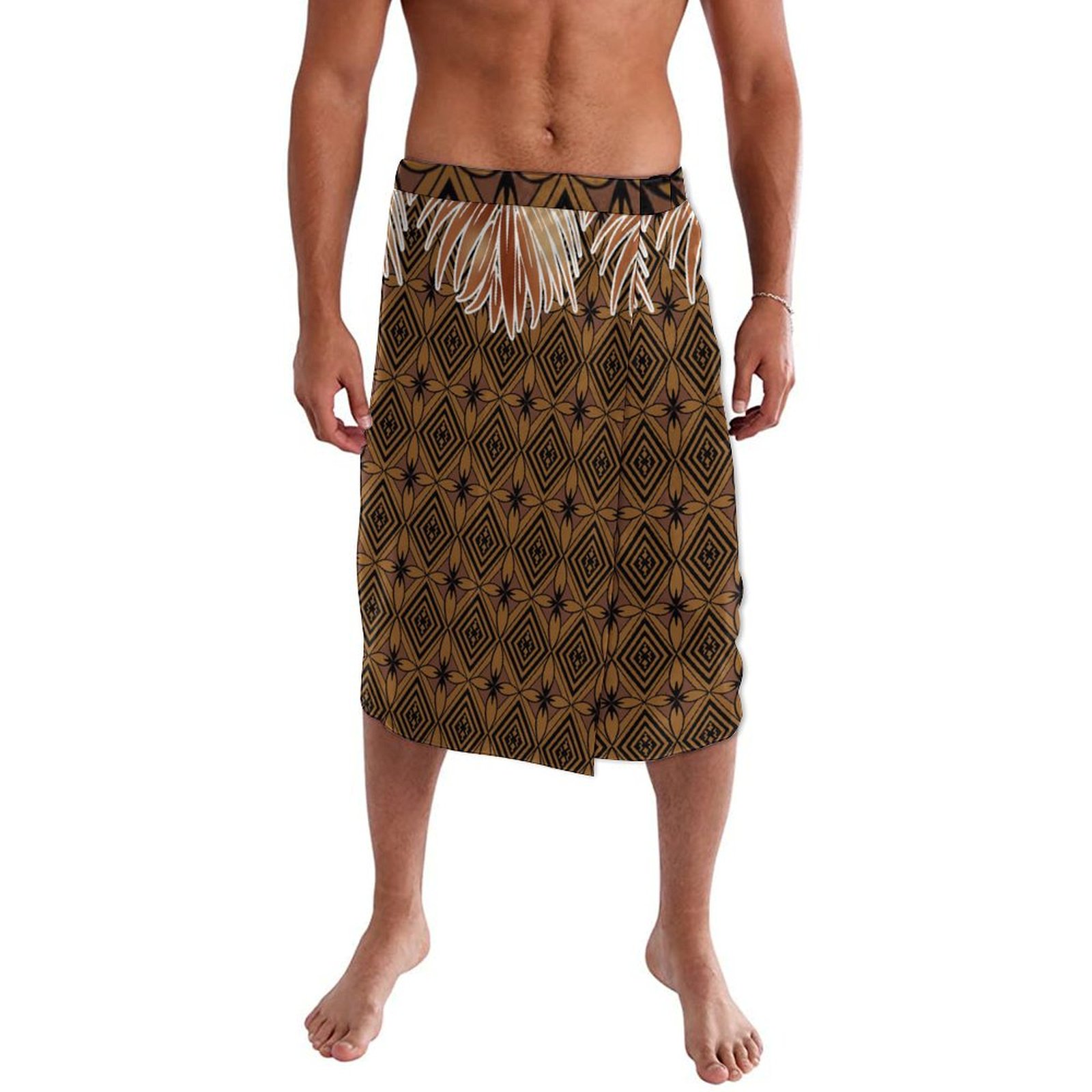 Sarong Men Wrap - Estate tradizionale tribale polinesiano Casual grembiule