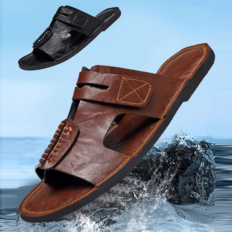 Flip Flop Leather Men - Sandali in Pelle Premium di Grande