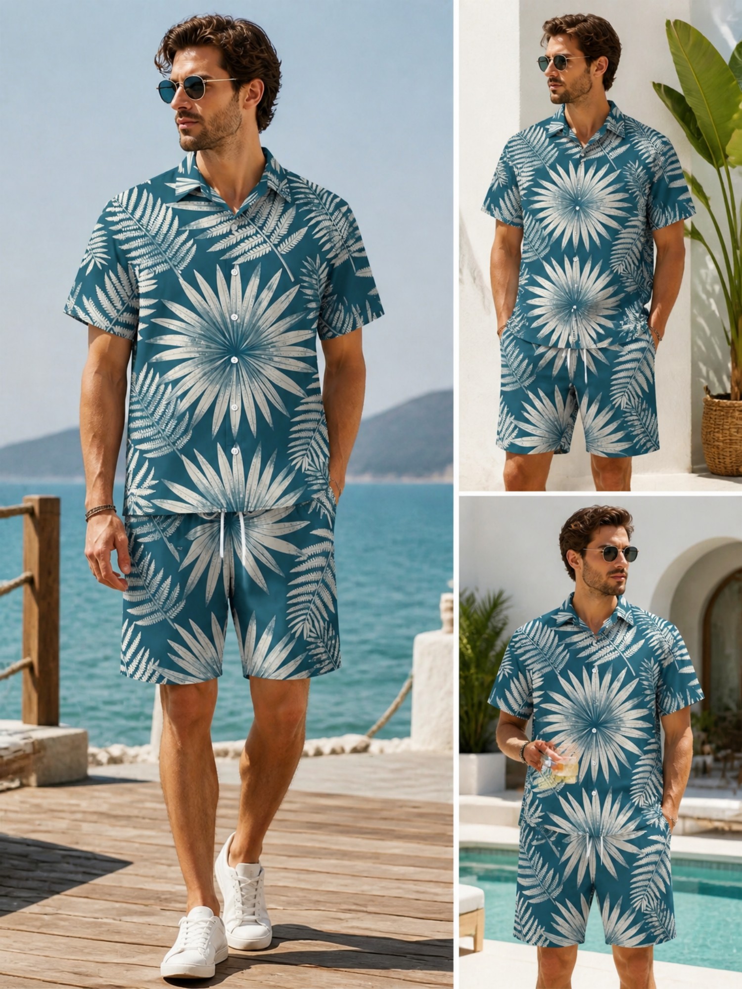 Resort Shirt Floral - Completo da uomo floreale con camicia