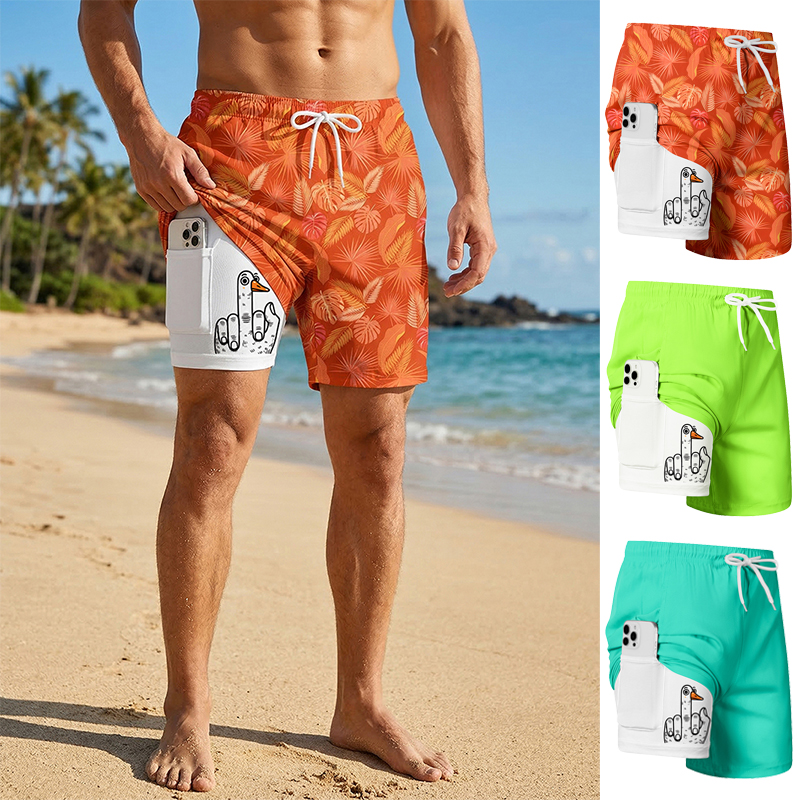 Swim Trunk Quick Dry - Pantaloncini da bagno da uomo con