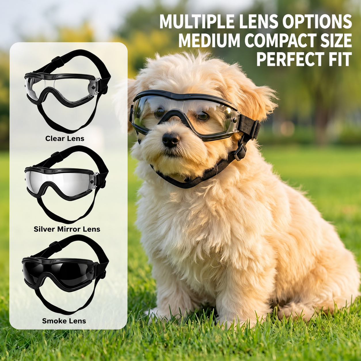Sunglass Retainer Cord - Occhiali Protettivi per Cani di Piccola