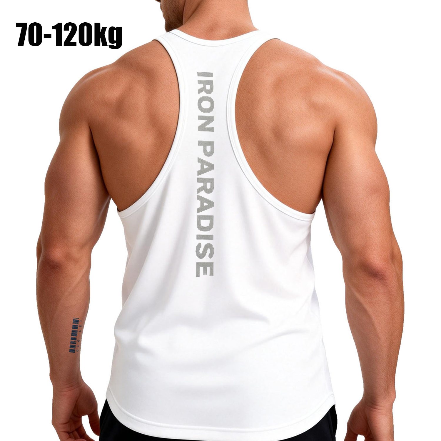 Tank Top Muscle - Canotta da uomo oversize a Y,