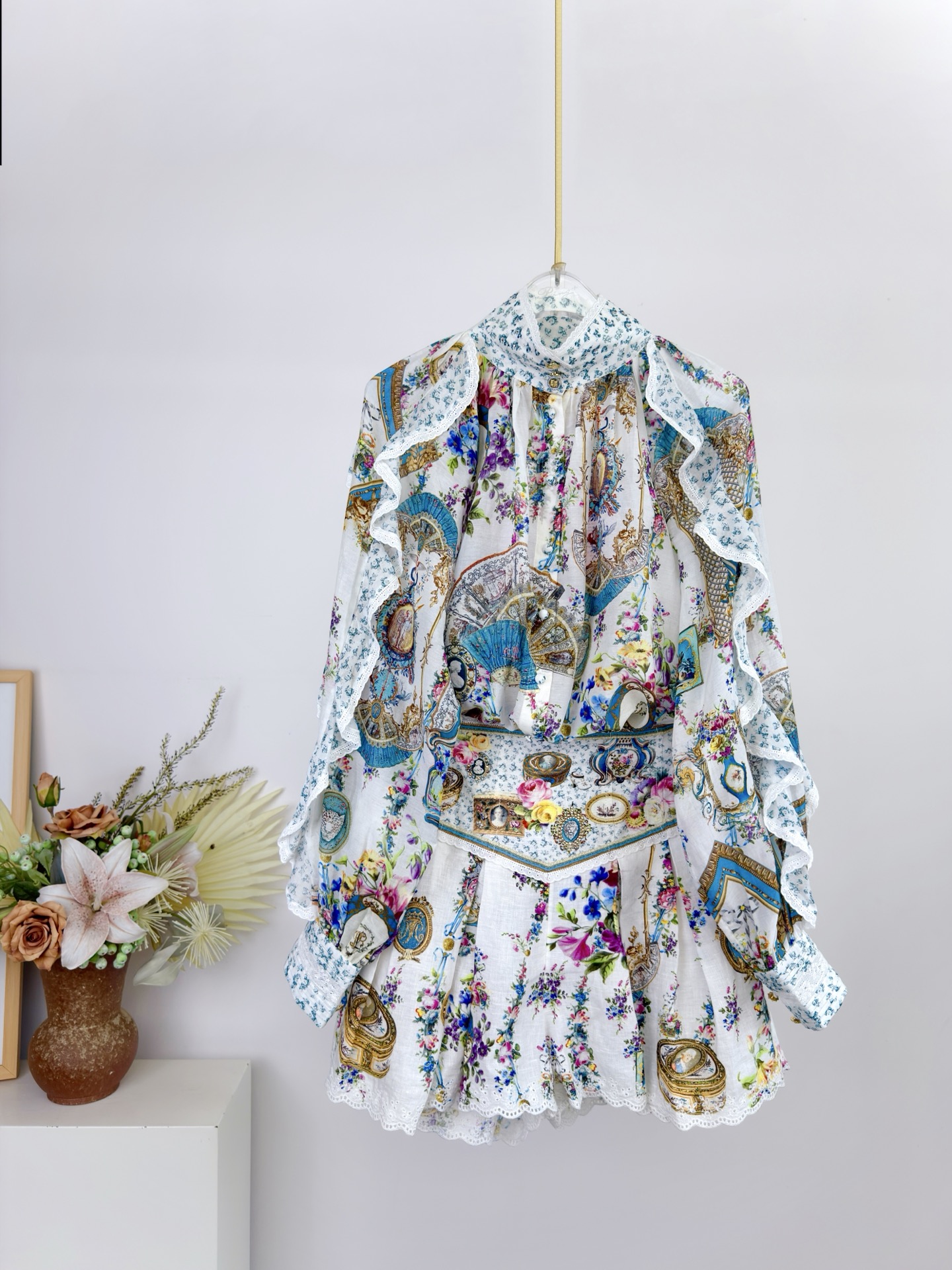 Linen Shirt Breathable - Completo da donna 2026 con stampa