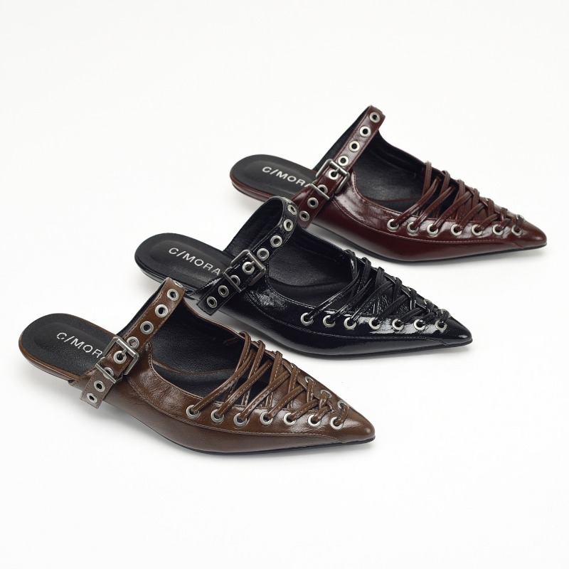 Casual Sandal Leather - Sandali con tacco basso da donna