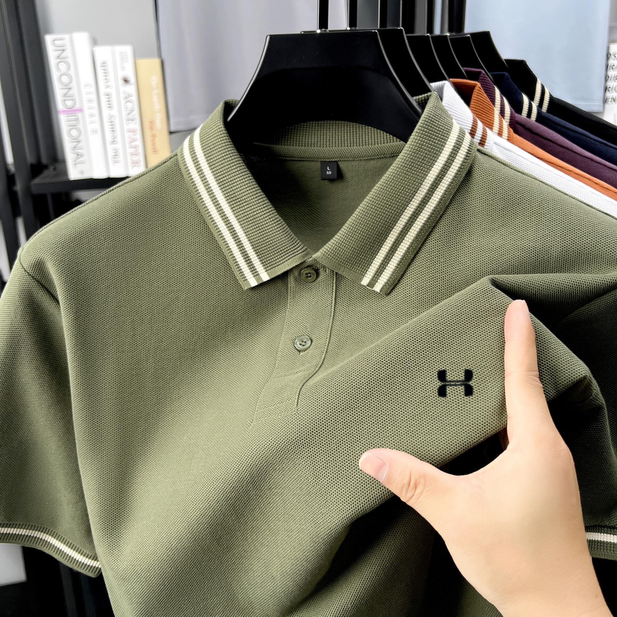 Polo Shirt Pique - Polo da Uomo a Righe con