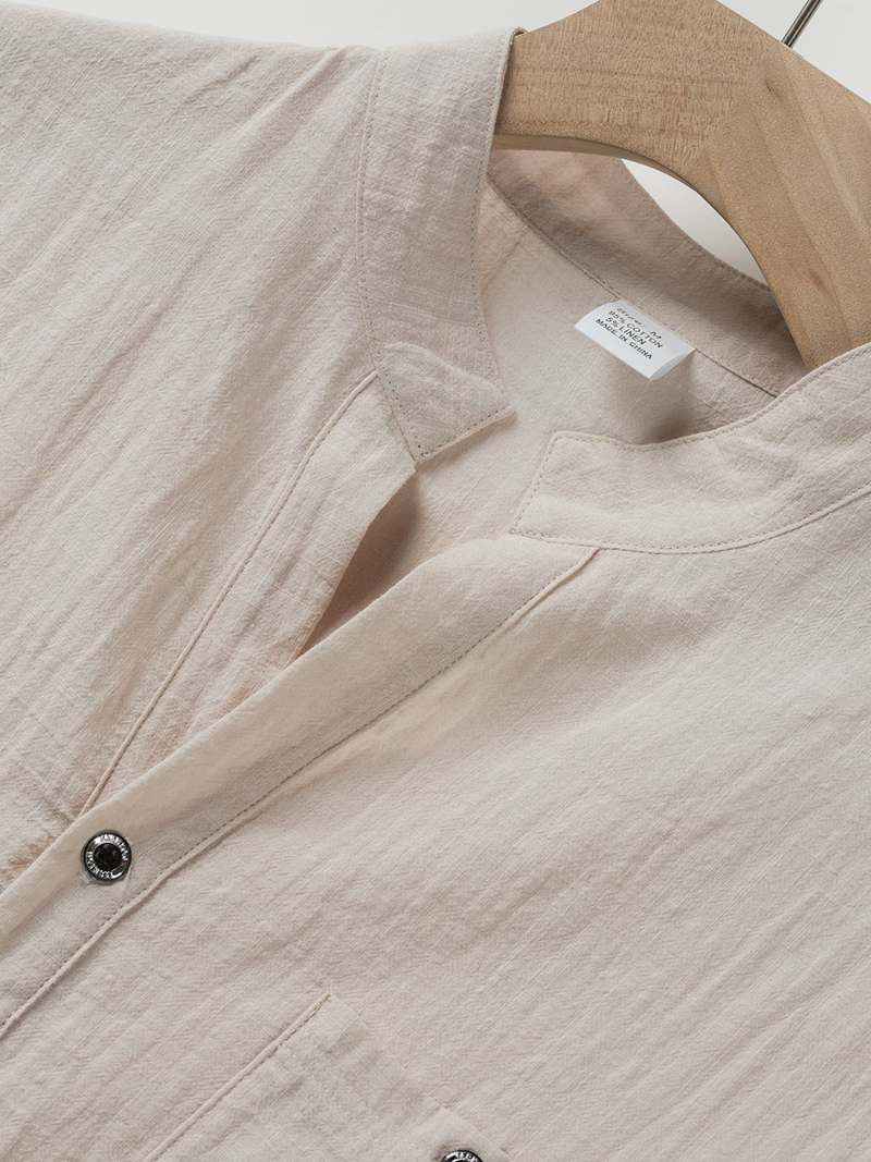 Camicia Henley da Uomo in Coto - Linen Shirt Breathable recensione e prezzo