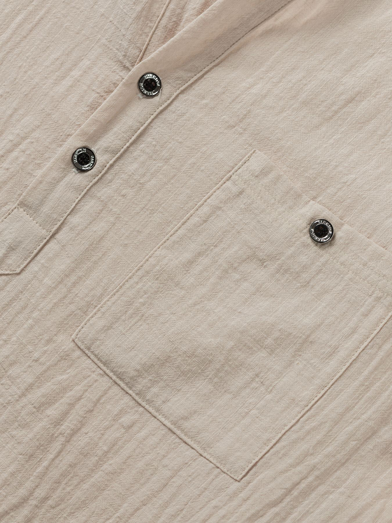 Camicia Henley da Uomo in Coto - Linen Shirt Breathable recensione e prezzo
