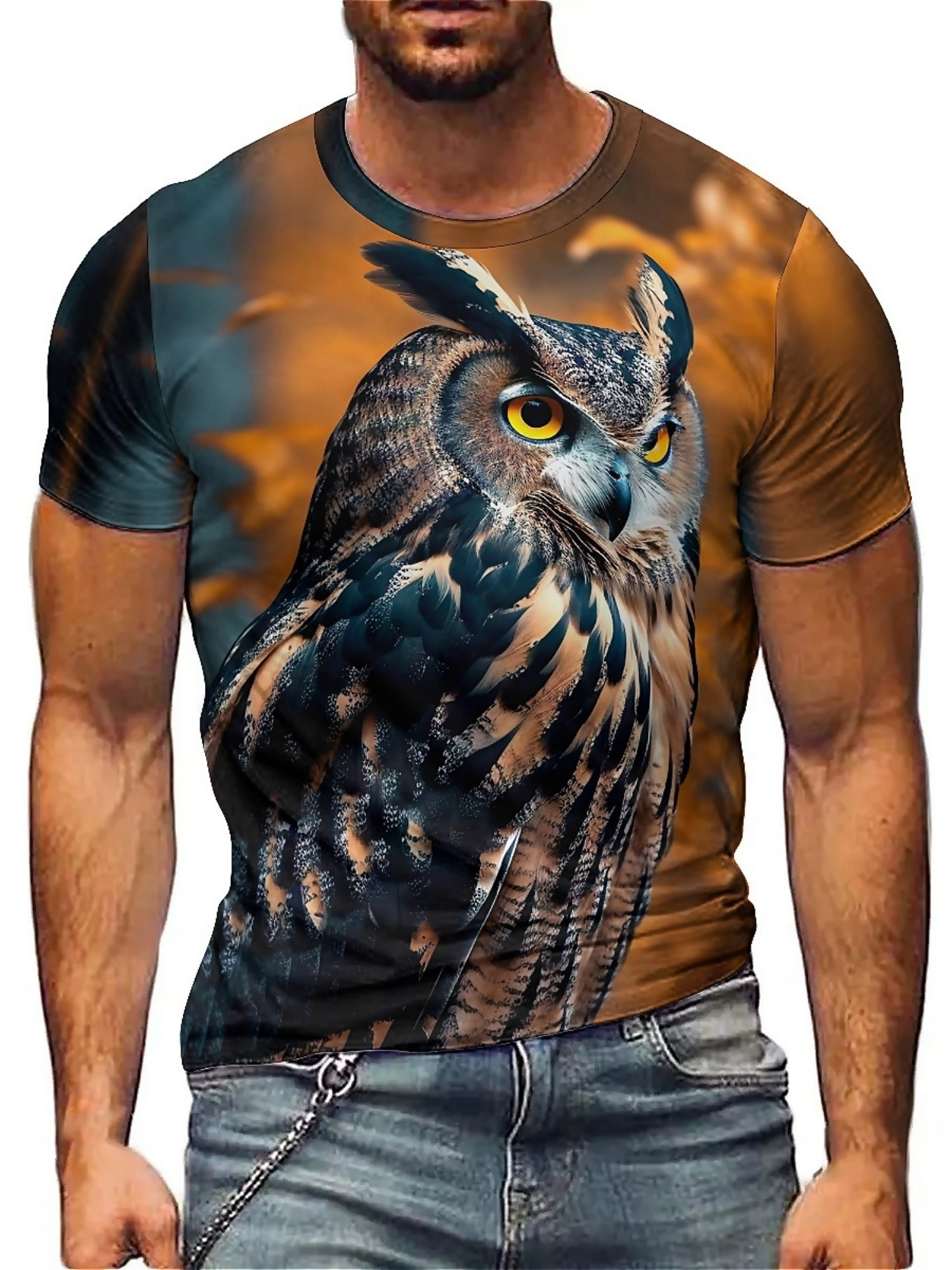 T-shirt con grafica gufo con s - Tee Graphic Print recensione e prezzo