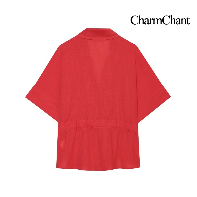 CHARMCHANT Completo da Donna i - Short Linen Drawstring recensione e prezzo