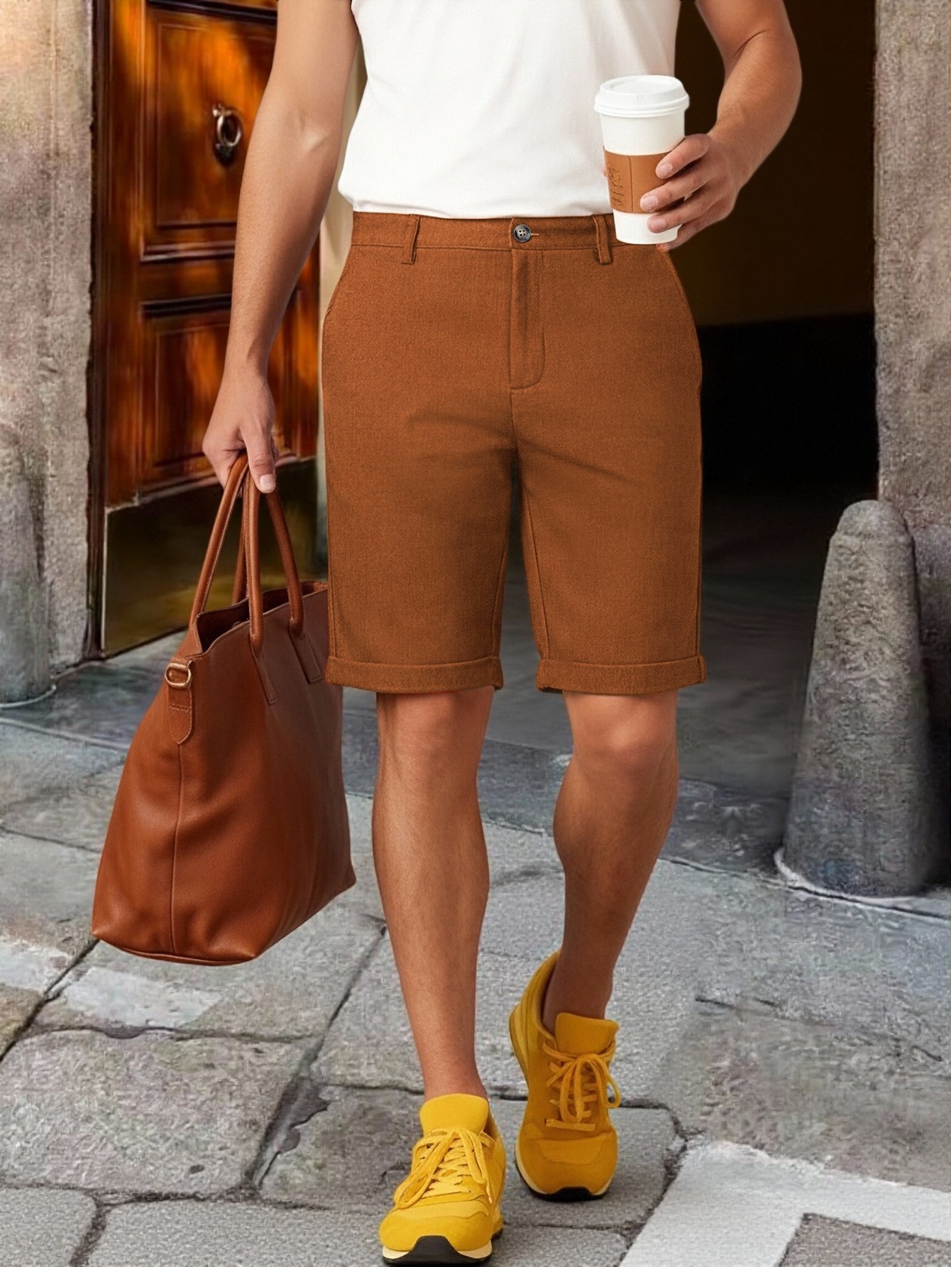 Pantaloncini Chino da Uomo con - Shorts Chino Slim recensione e prezzo
