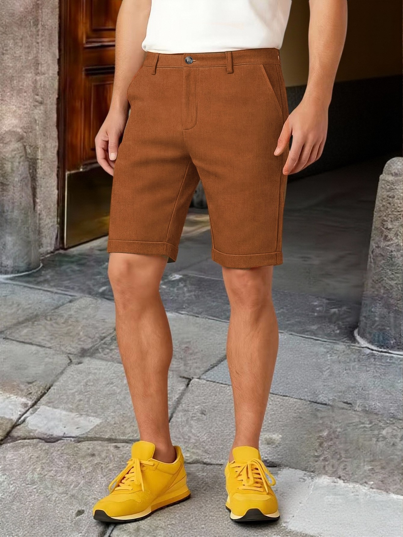 Pantaloncini Chino da Uomo con - Shorts Chino Slim recensione e prezzo
