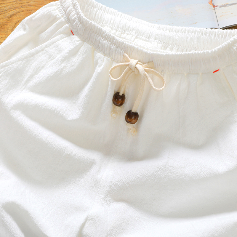 Pantaloncini casual da uomo in - Short Linen Drawstring recensione e prezzo