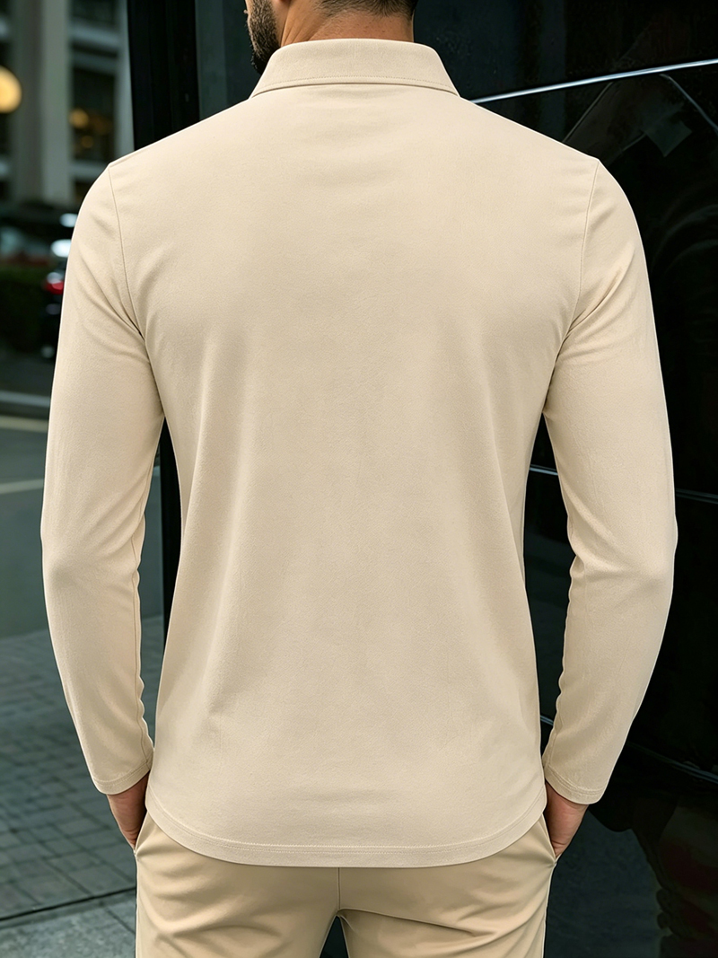 Polo a maniche lunghe da uomo  - Linen Shirt Breathable recensione e prezzo