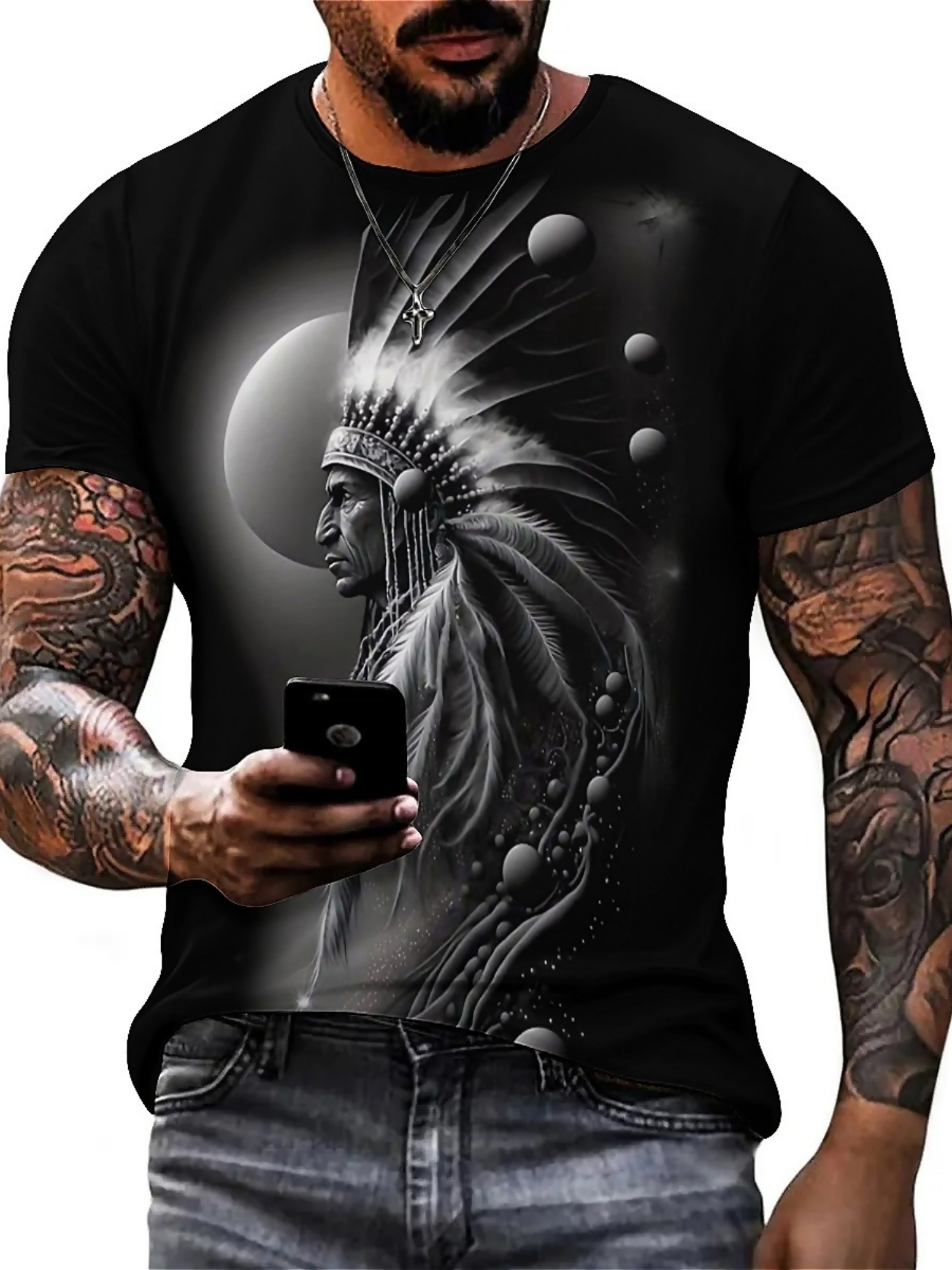 T-shirt grafica da capo tribal - Tee Graphic Print recensione e prezzo