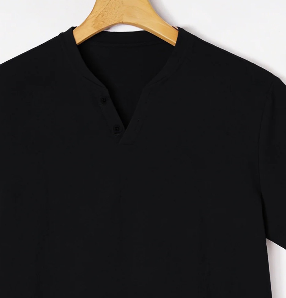 Elegante T-shirt Henley a mani - Linen Shirt Breathable recensione e prezzo