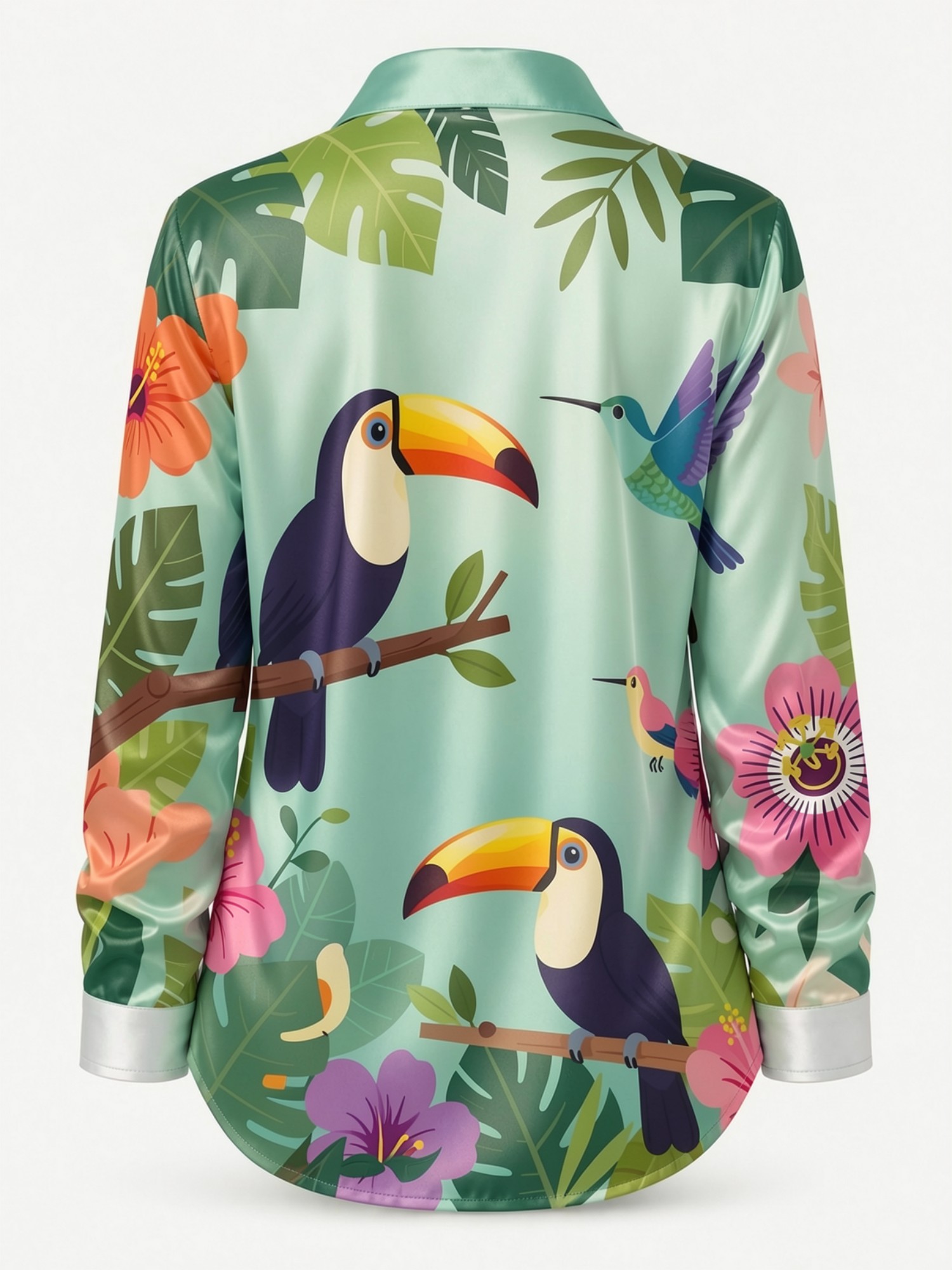 Camicia in Raso con Bottoni pe - Resort Shirt Floral recensione e prezzo