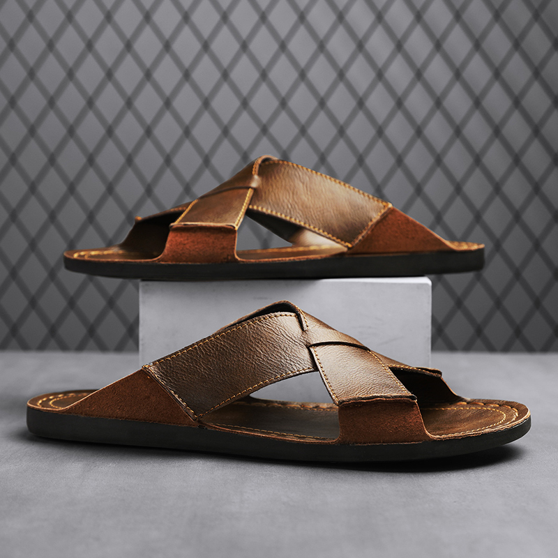 Pantofole da uomo in vera pell - Flip Flop Leather Men recensione e prezzo