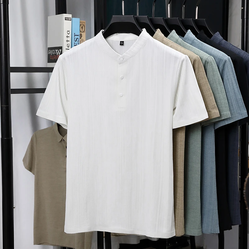 Camicie da uomo a maniche cort - Linen Shirt Breathable recensione e prezzo