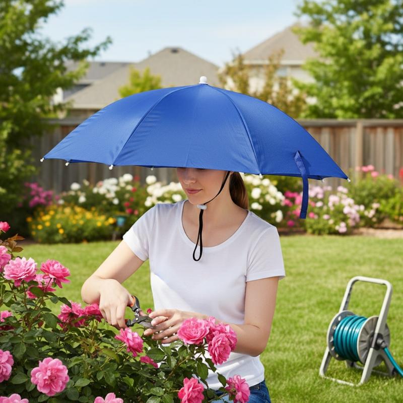 Ombrello da testa pieghevole,  - Bucket Hat Straw recensione e prezzo